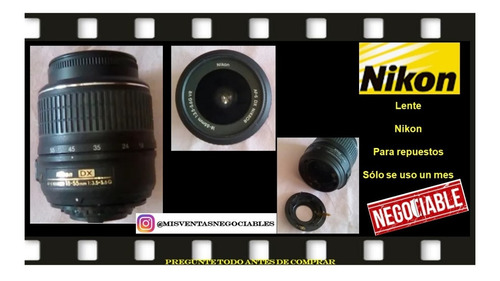 Imagen 2 de 4 de Lente Nikon Repuesto