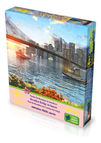 Rompecabezas Wuundentoy Cartón 1500 Pzs Puente De Brooklyn