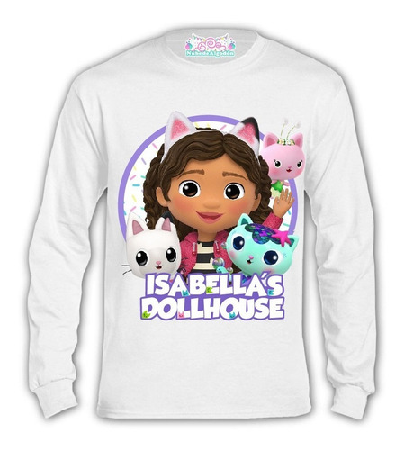 Polera Larga Ballerina Capuccina Personalizada Niñas Algodón