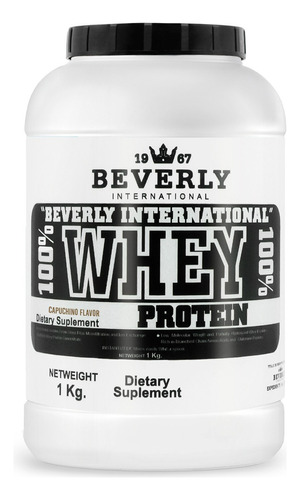 Proteína 100% Whey Beverly 1 Kg 26 Servicios Sabor Coco