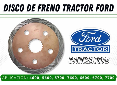 Disco De Freno Tractor Ford 4000/5000/6000/7000