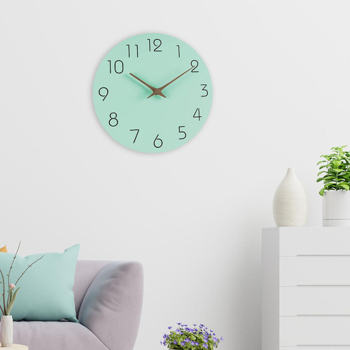 Reloj De Pared Digital Silencioso Sin Tictac Simple Estilo D