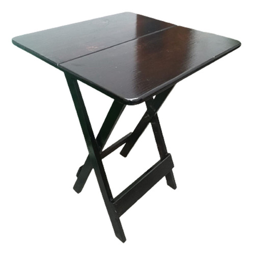 Juego Comedor Plegable Cuadrada Con Sillas En Marron