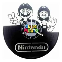 Comprar Reloj De Vinilo Mario Bros Videojuegos Regalos Decoracion 