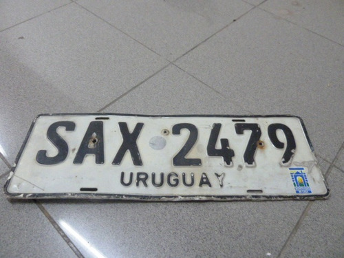 Patente De Uruguay Cartel No Enlozado 