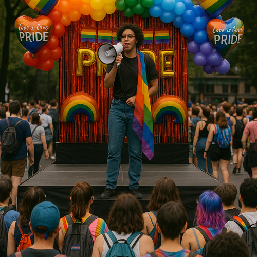 Combo Globos Deco Fiesta Tematica Kit Dia Del Orgullo Pride Multicolor Pride Lgbtiq