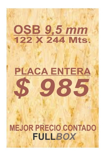 Imagen 2 de 4 de Tablero Chapon Osb 15 Mm 122 X 244 Mejor Precio Fullbox
