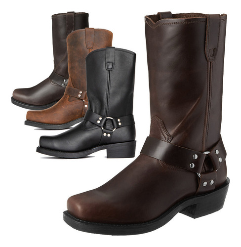 Botas Vaqueras De Hombre Aumento De Altura 4,5 Cm