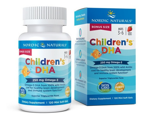 Dha Para Niños Nordic Naturals 120 - Unidad a $1310