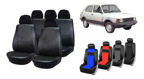 Fundas Cubre Asientos Auto Cuero Ecologico Para Fiat 147