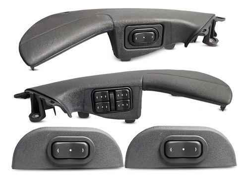 Kit Vidro Elétrico Novo Corsa Sedan Hatch Completo + Travas