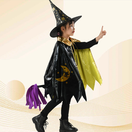 Capa Para Niños Con Capa De Bruja Maga, Halloween