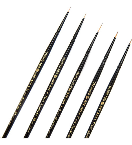 Ait Art Premium Detail Brush Set, 5 Pinceles Sintéticos Oscu