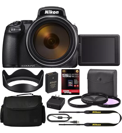 Nikon Pro Kit Coolpix P1000 128gb 4k Aom A Pedido