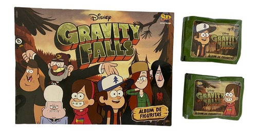 1 Álbum + 50 Sobres De Figuritas Gravity Falls - Promo