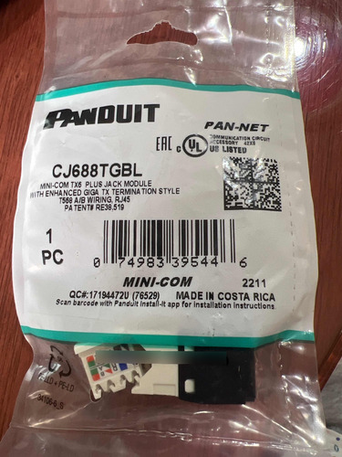 Panduit Cj688tgbl Mini-com