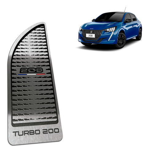 208 Turbo 200 2023- Soleira Br E Descanso Em Inox
