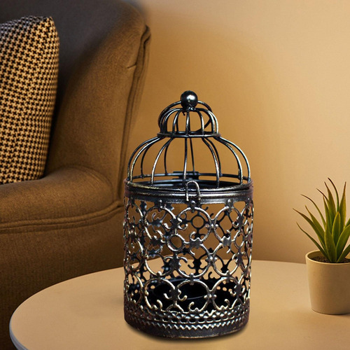 A Candelabro Colgante De Metal For Jaula De Pájaros, Farol 1