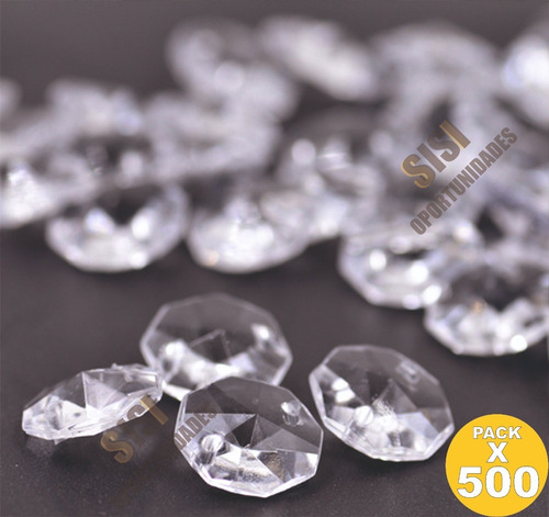 500 Caireles De 14 Mm. Vidrio Cristal X Mayor Cairel Y Arg.