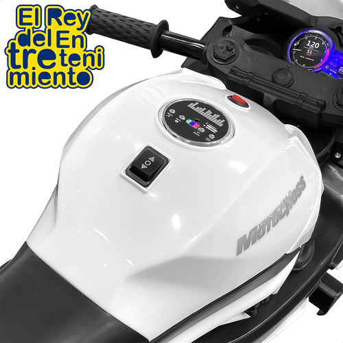 Imagen 5 de 7 de Moto A Batería Con Ruedas Luces Música Y Usb El Rey