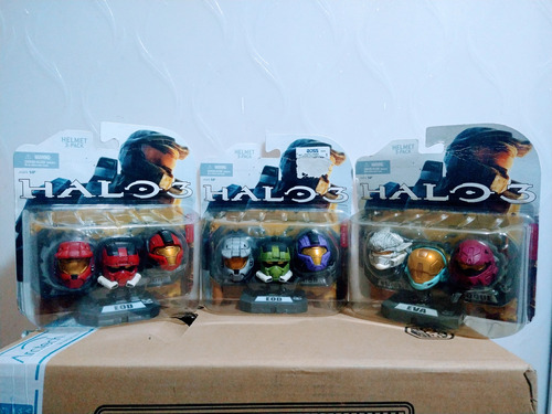 Figuras Halo 3 Colección  Mini Cascos Mcfarlane (lote)