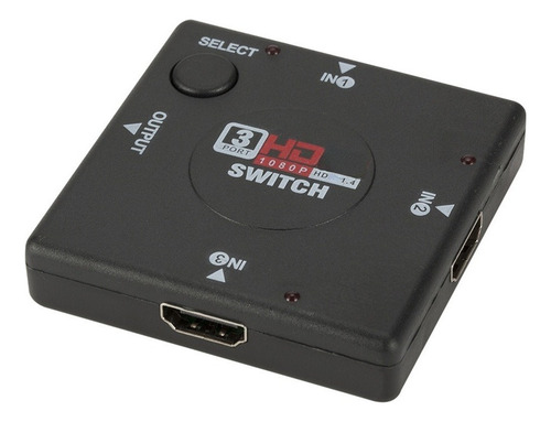 Switch Selector De Video Hd 3 Entradas 1 Salida