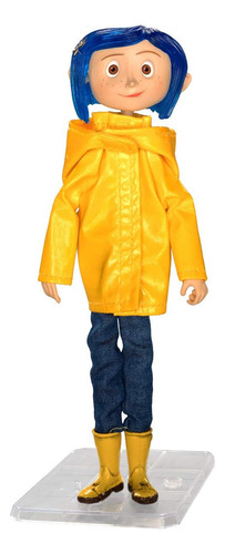 Neca - Coraline ¿figura Articulada? Coraline In Rain Coat