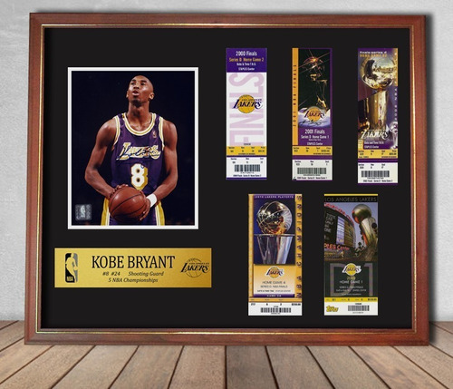 Kobe Bryant Los Angeles Lakers Cuadro Conmemorativo Nba