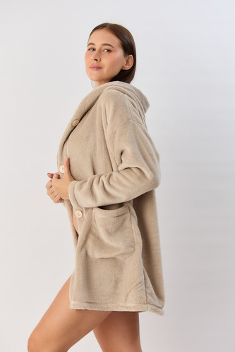 Bata Con Botones Micropolar 2668-25 Alaska Sweet Lady