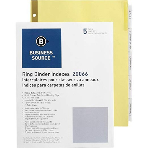 Business Source 20066 Insertables Divisores De Etiquetas - C