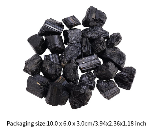 Piedra Rugosa De Negra Natural De 100 G Para Decoración Del