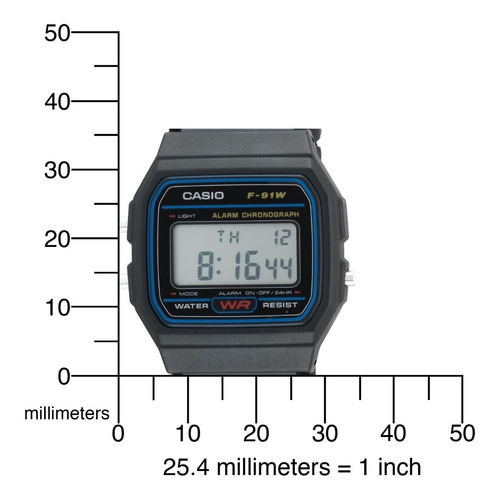 Reloj Casio F-91wm-1b Unisex Deportivo Garantía Originalidad
