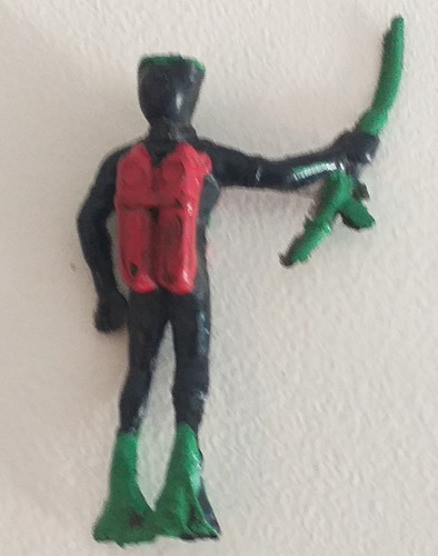 Imagen 6 de 9 de Acuanauta Hombre Rana Soldadito Figura Retro Vintage