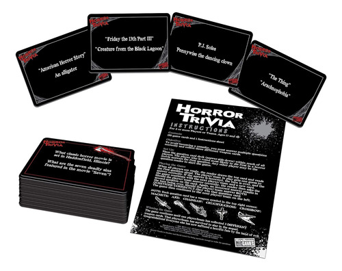 Juego De Cartas De Trivia De Terror: Prueba Tu Conocimiento