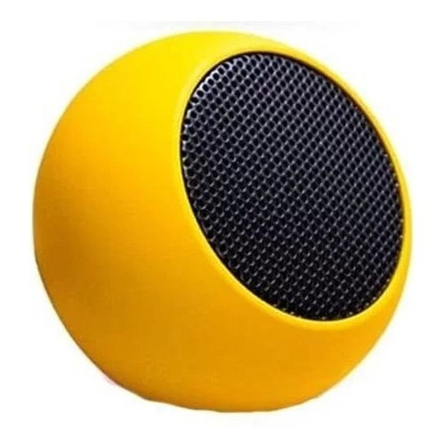 Caixinha Bluetooth Som Mini Speaker 3w Portátil Usb Cor Amarelo