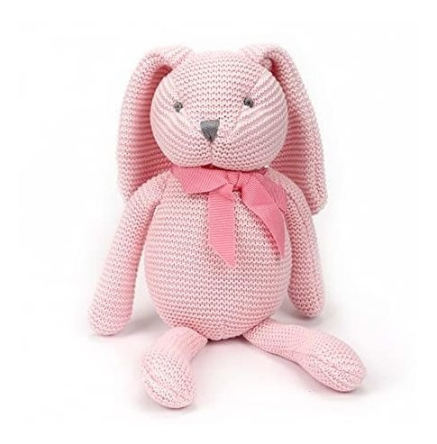 Fluffyfun Plush Baby Bunny Rabbit Stuffed Animal Toy (pink)