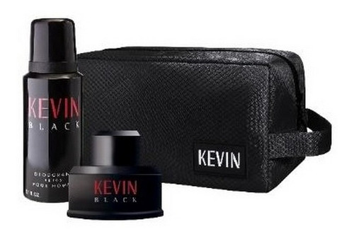 Neceser Kevin Black Con Perfume 60ml + Deo Ar1 7441-2 Ellobo