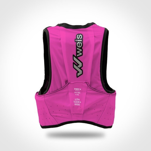 Imagen 2 de 5 de Chaleco Hidratacion Fucsia Weis Simer Ultra100k 10lt Running