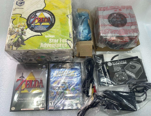Nintendo Gamecube Consola Star Fox Zelda Bundle Cib Retromx Plateado (Usado)