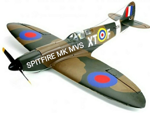 Planta Pdf Spitfire Mk Escala P/ Depron Ou Poliondas + Brind