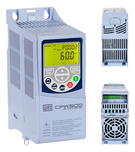 Inversor Frequência Cfw500 3cv 6,1a 380-480v 3f Weg 15573823