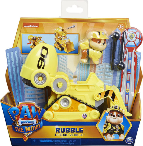 Vehículo Tematico Spin Master Paw Patrol The Movie Rubble 3+