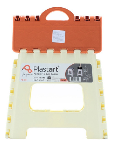 Banco Silla Niños Plegable Portátil 100 Kg Color Naranja
