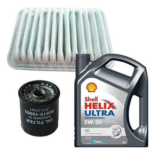 Kit Filtros Wega + Shell Hx7 5w30 4lts Toyota Corolla 1.8 