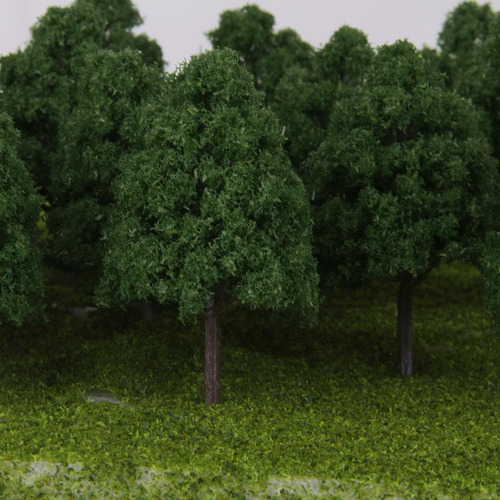 Nuevo 4x25x Árboles Modelo Verde Oscuro, Paisaje Con Diseño