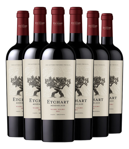 Etchart Assemblage Caja X 6 Vinos Malbec 750ml