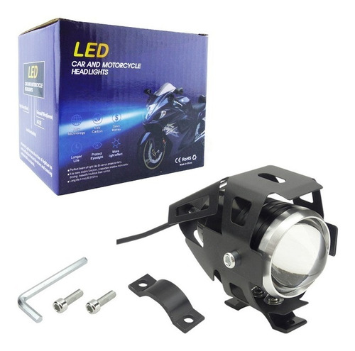 Neblinero Led Para Moto 15w Modelo U5 12-24volt