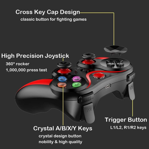 Control Mando Para Celu Gamepad Bluetooth Celular Android Pc