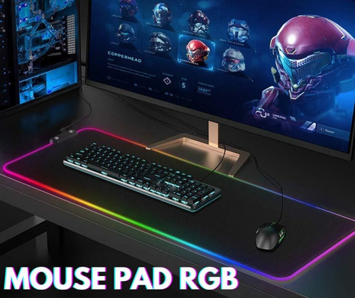 Mousepad Gaming Hy-001 Rgb De Escritorio