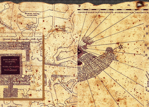 Pósters Mapa Del Merodeador Marauders Map De Harry Potter